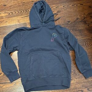 PALACE Dark Blue Hoodie with Colorful Logo